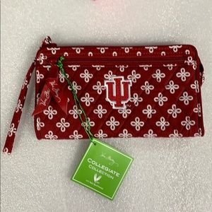 Vera Bradley IU collegiate Large Phone Wristlet